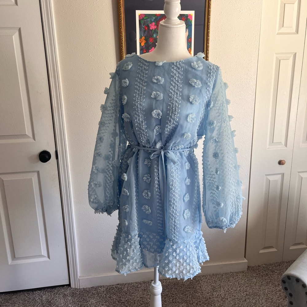 Women’s blue  Pink Lily size M